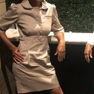🗽 Marc Jacobs round collar khakis dress
